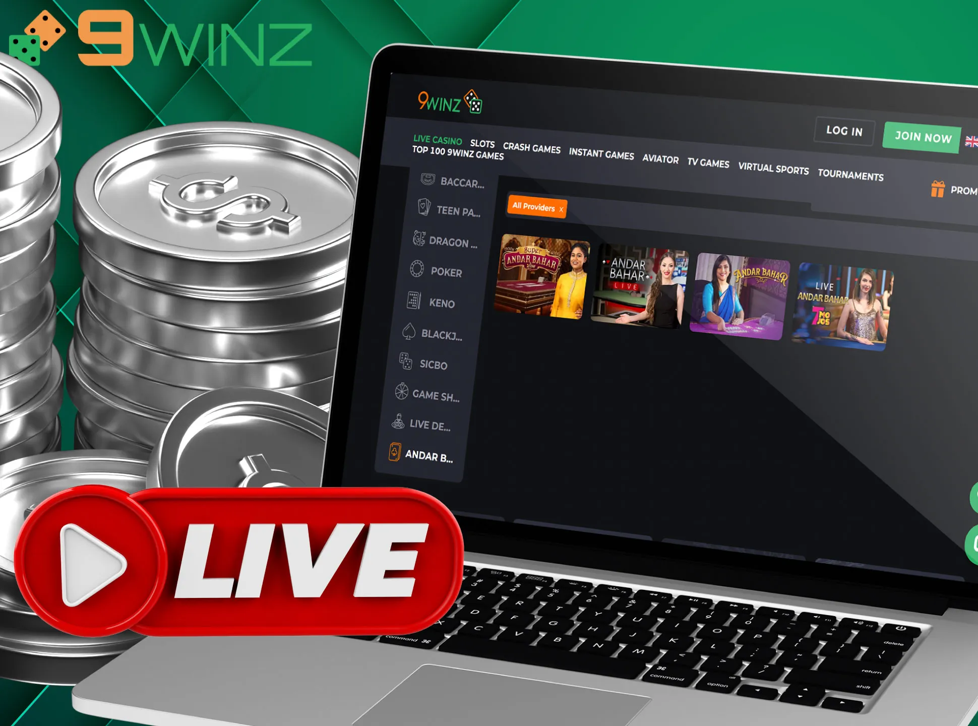 Play live Andar Bahar and get real emotions.