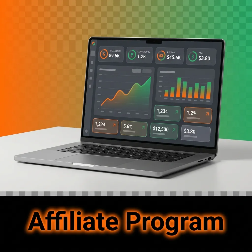 Partners earn commissions by referring players through multi-tier affiliate program with real-time tracking dashboard