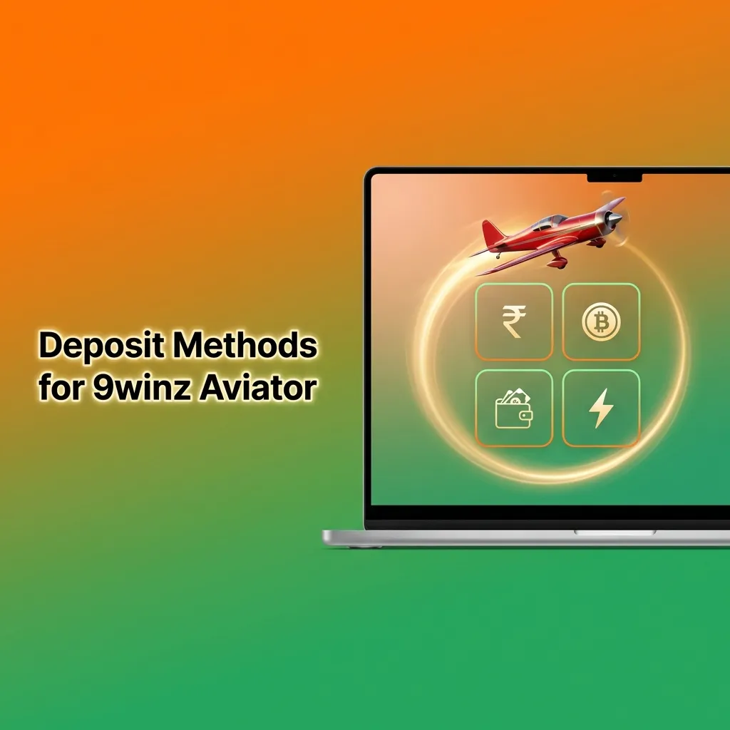 Multiple payment options including UPI, GPay, PhonePe, Paytm, and cards for depositing funds into 9winz Aviator gaming account