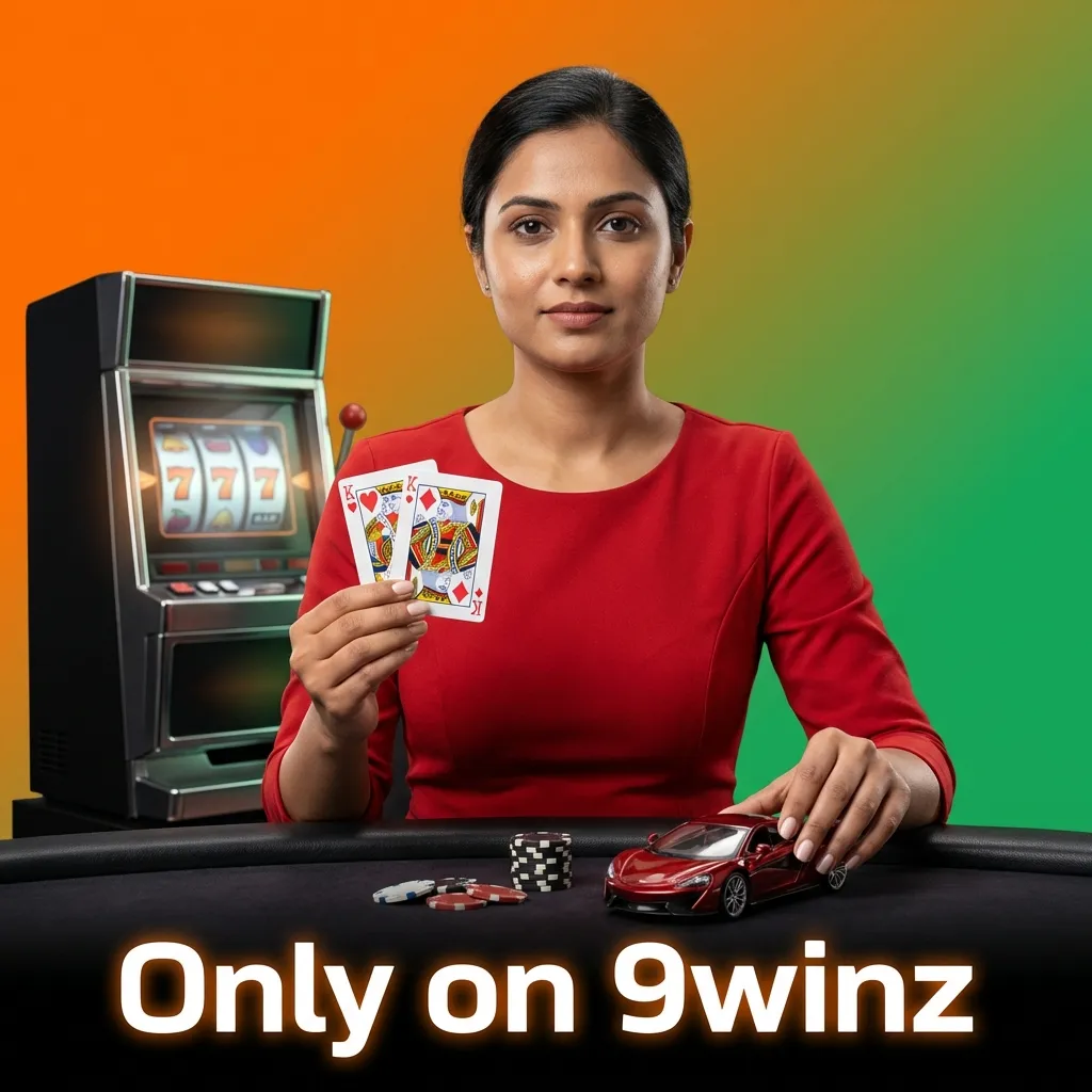 Exclusive 9winz games including Bollywood Bonanza, Cricket Fever Spin, and Taj Fortune with India-themed content.