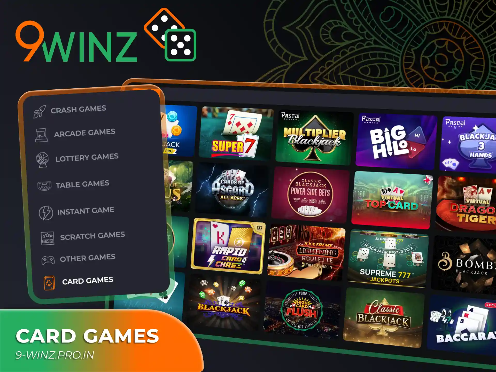 Enhance your skills in card games with 9winz casino platform.