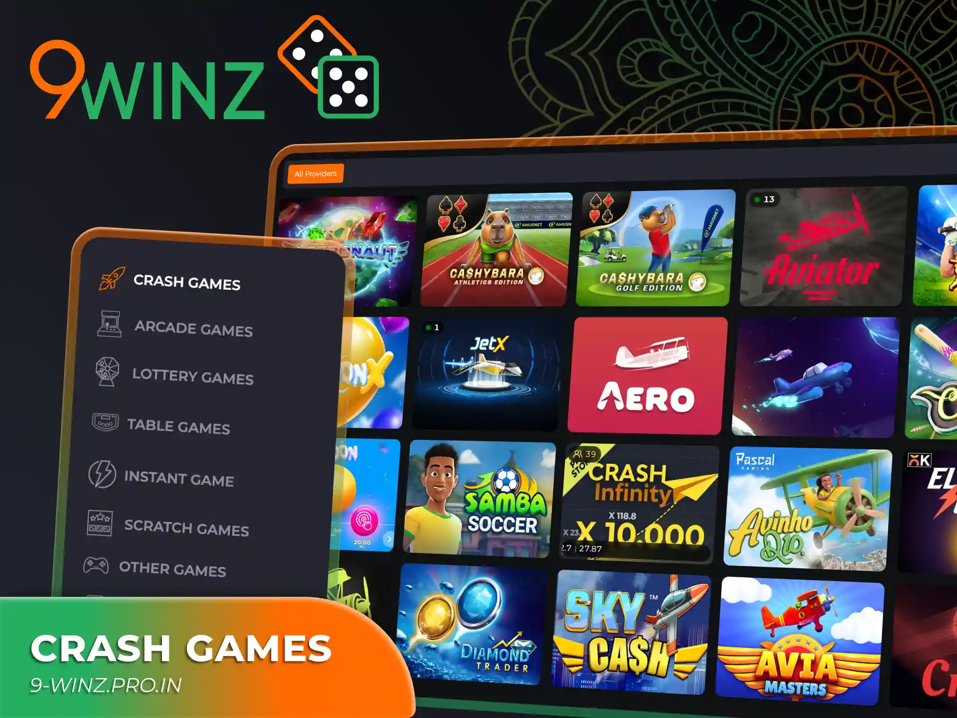 Learn how to play crash games with maximum winnings at 9winz.