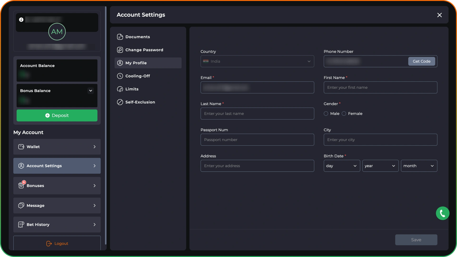 Access successfully to your personal dashboard at 9winz.