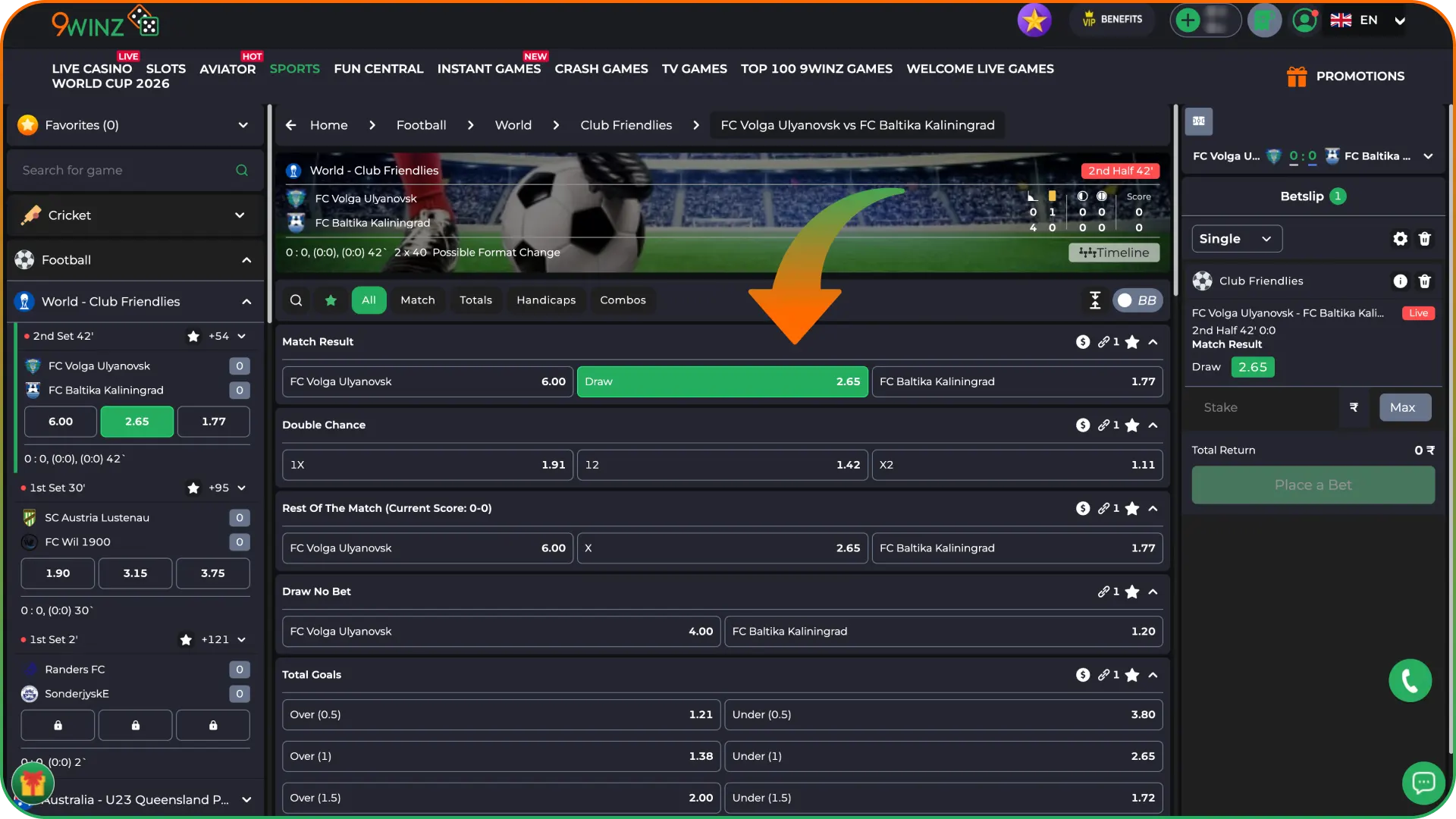 Meet the 9winz bonus wagering requirements.